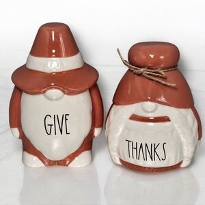 Rae Dunn Gnome Give Thanks Pilgrim Gnomes Year Around Magenta Decor